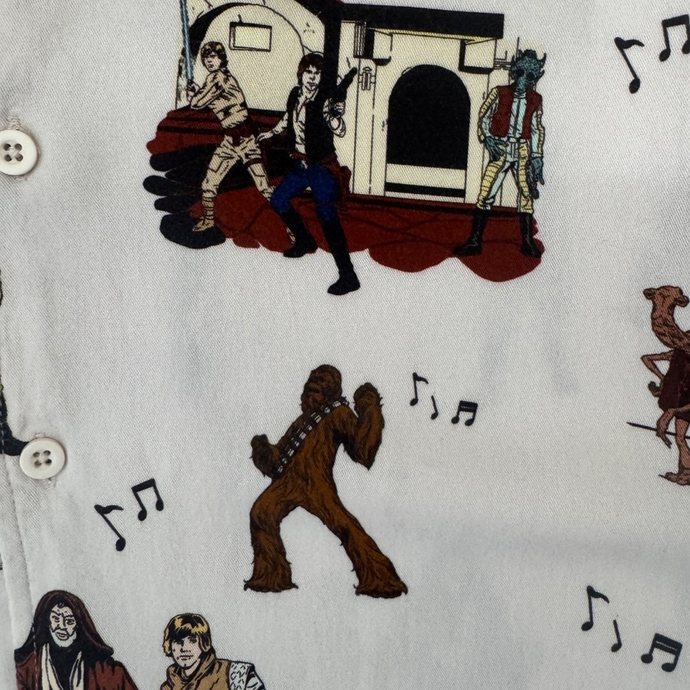 STAR WARS Mos Eisley Cantina-Box Lunch Exclusive Men's Button Down Shirt Sz XL - Picture 7 of 12